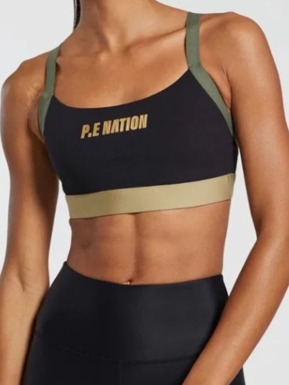 NEW P.E Nation New Elevate Sports Bra Black Women’s Size Small